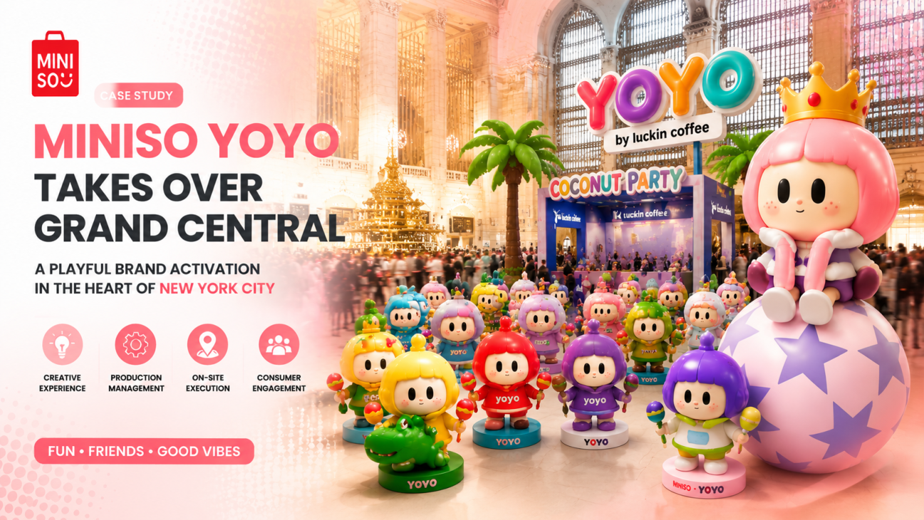 MINISO YOYO Brand Activation at Grand Central Terminal